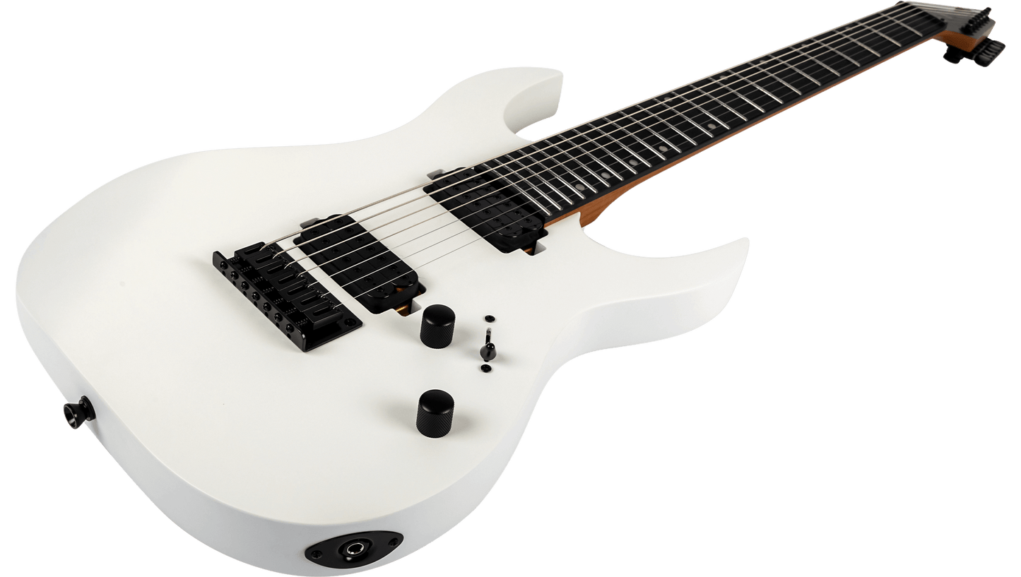 Spira S407 7-String Electric Guitar, Satin White
