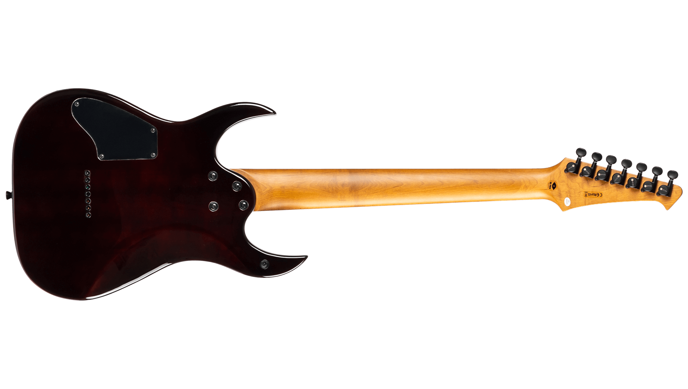 Spira S457 7-String Electric Guitar, Trans Purple