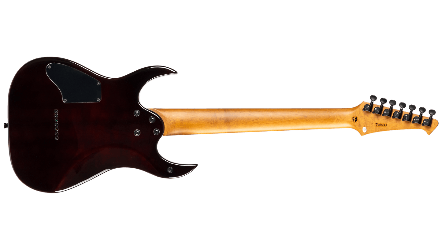 Spira S457 7-String Electric Guitar, Trans Purple