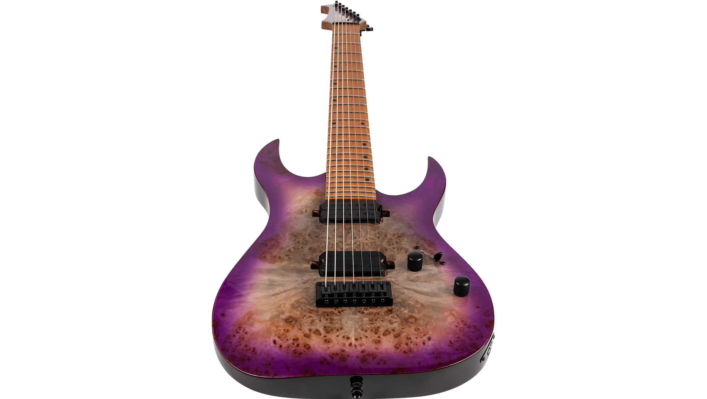 Spira S457 7-String Electric Guitar, Trans Purple