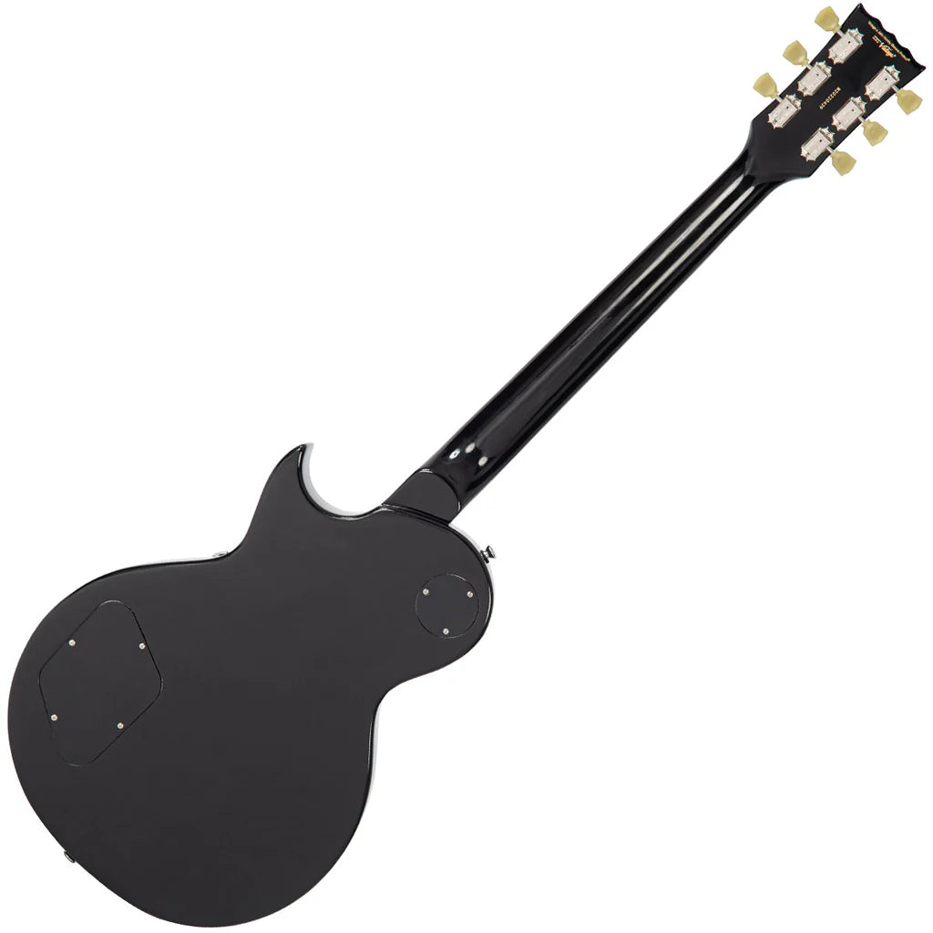 Vintage V100P Reissued Electric Guitar, Gloss Black