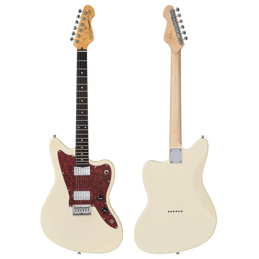 Vintage V50 Coaster Electric Guitar Pack, Vintage White