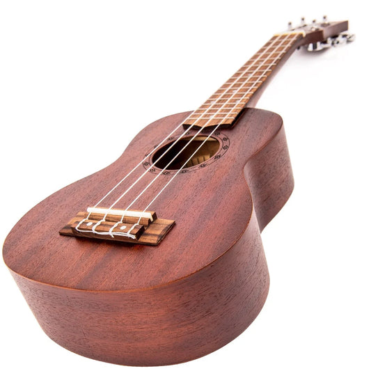 Laka VUS5 Sapele Series Soprano Ukulele, Chocolate