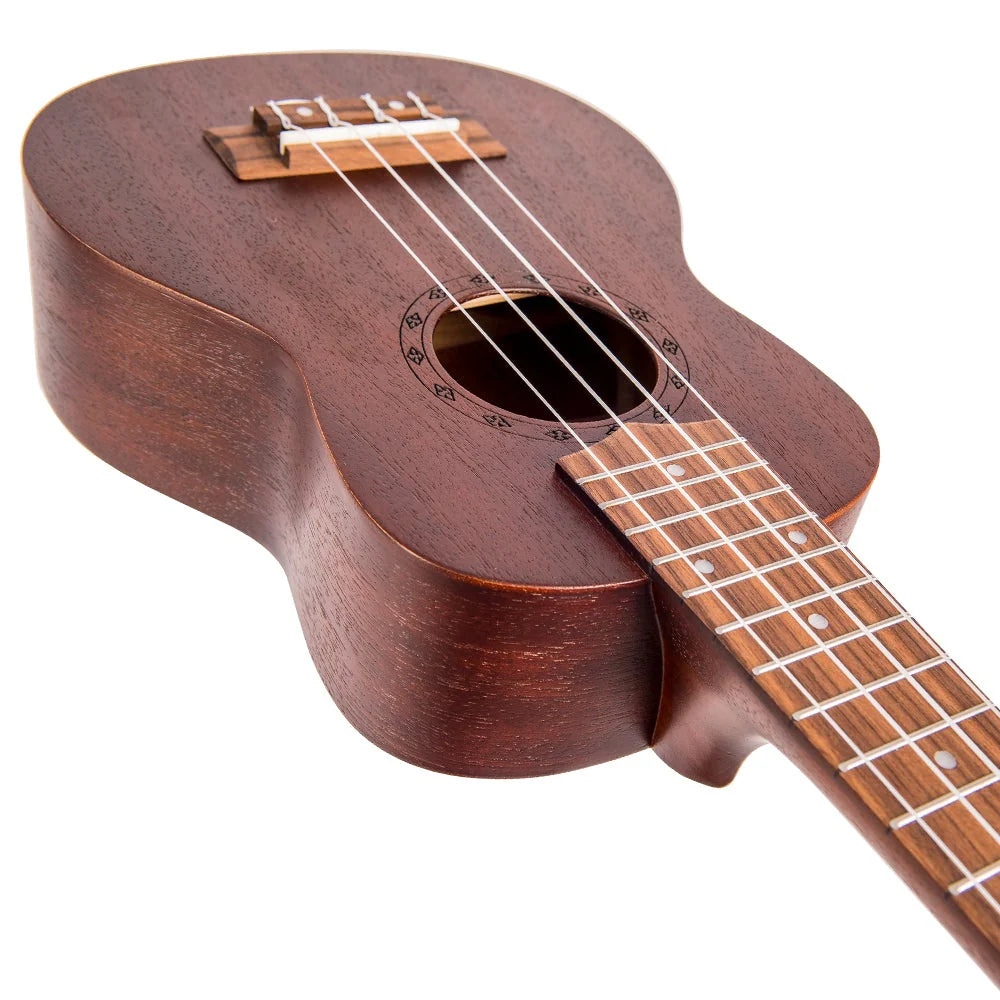 Laka VUS5 Sapele Series Soprano Ukulele, Chocolate