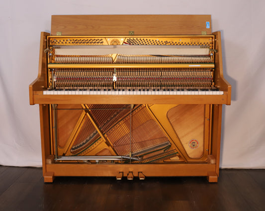 Young Chang Secondhand 85-Key Upright Piano, Light Oak