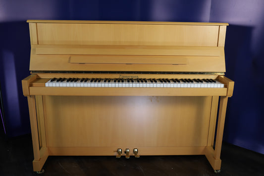 Zimmermann Upright Piano by C.Bechstein (Secondhand), Light Oak