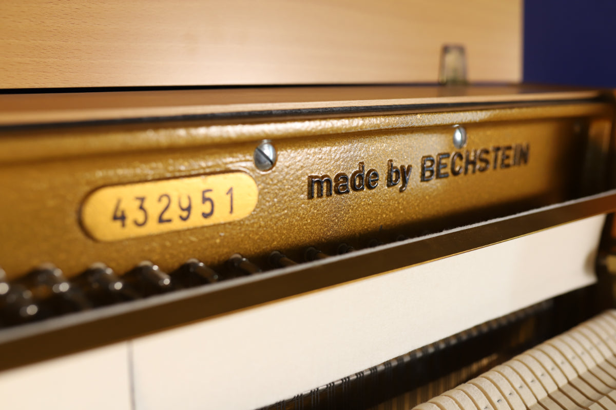 Zimmermann Upright Piano by C.Bechstein (Secondhand), Light Oak