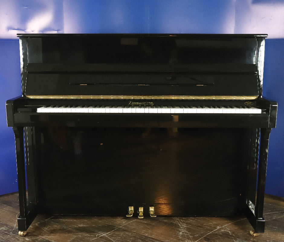 Zimmermann Upright Piano by C.Bechstein in Polished Black (Secondhand)
