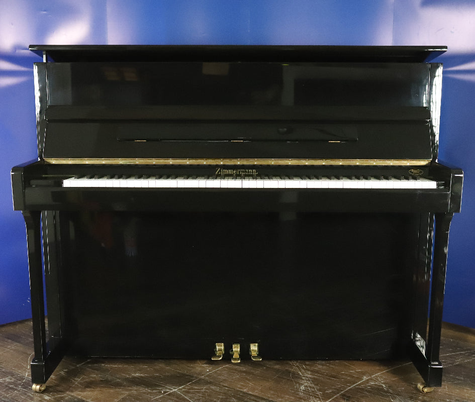 Zimmermann Upright Piano by C.Bechstein in Polished Black (Secondhand)