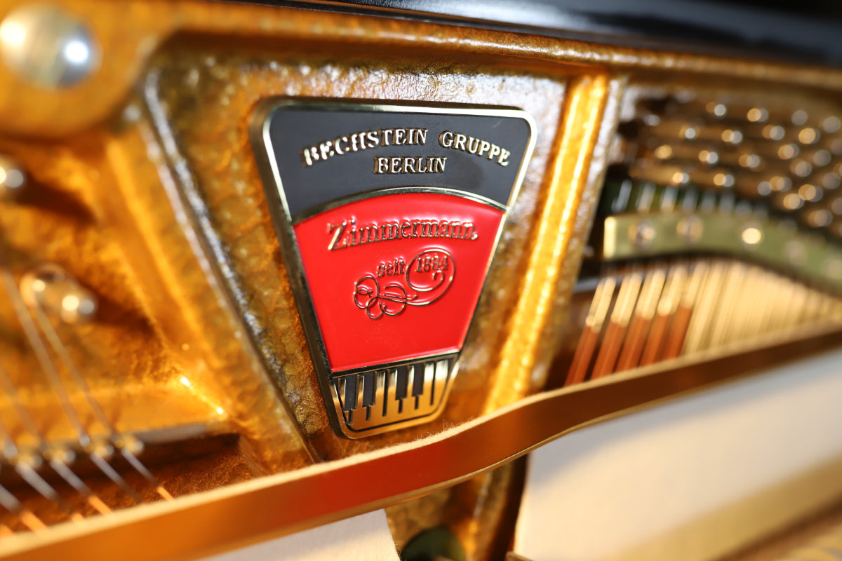 Zimmermann Upright Piano by C.Bechstein in Polished Black (Secondhand)