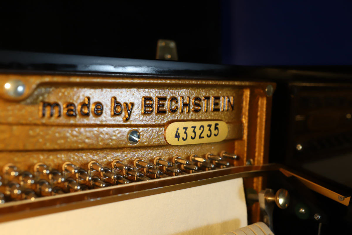 Zimmermann Upright Piano by C.Bechstein in Polished Black (Secondhand)