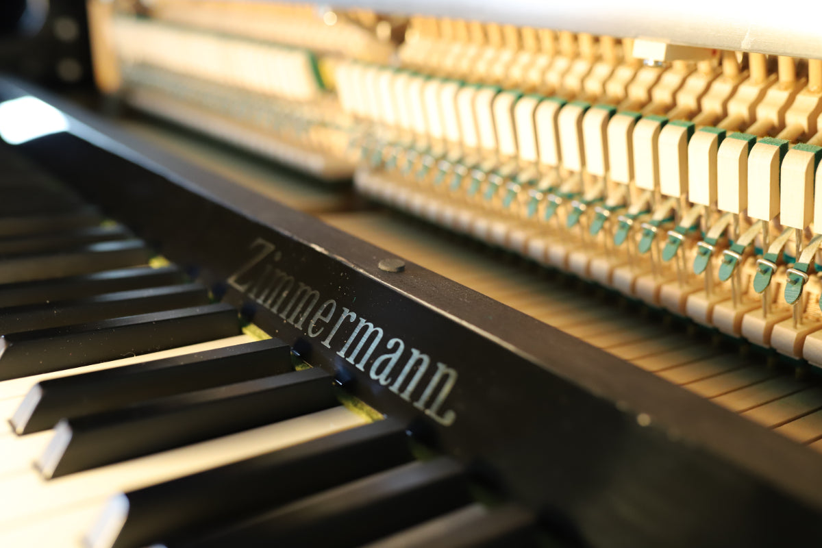 Zimmermann Upright Piano by C.Bechstein in Polished Black (Secondhand)