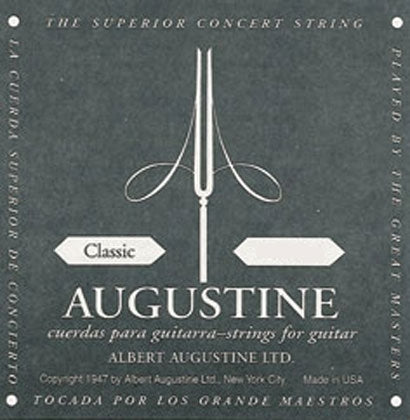 Augustine Black Label Classical Guitar String Set, Low Tension