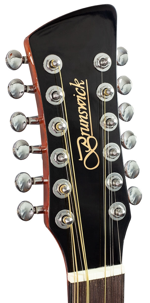 Brunswick BD200 12-String Dreadnought Acoustic Guitar, Natural
