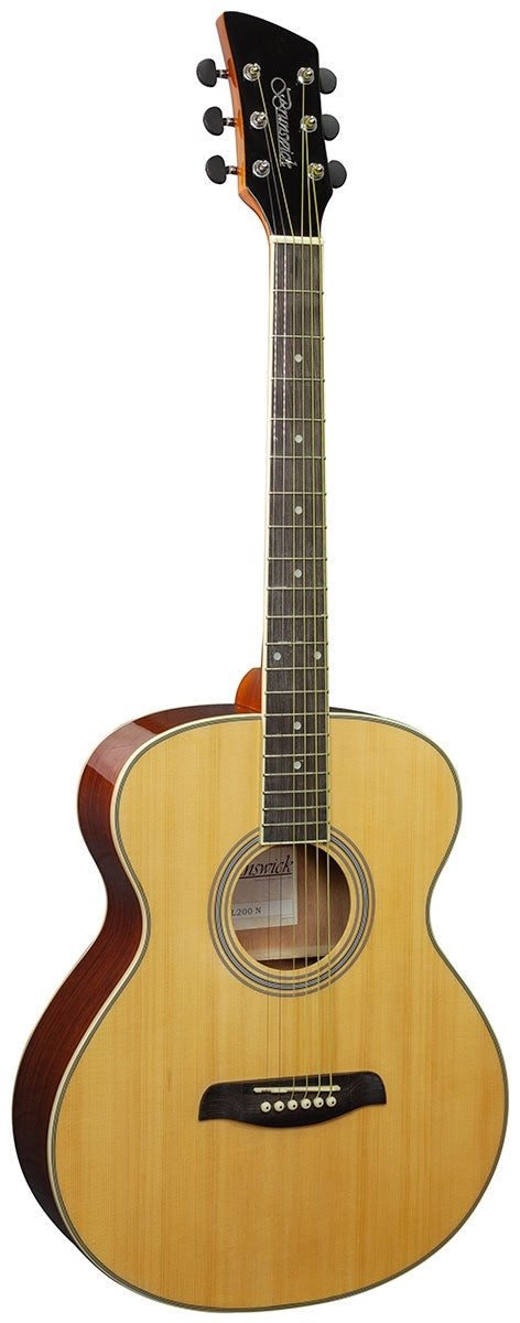 Brunswick BF200L Grand Auditorium Left-Handed Acoustic Guitar, Natural