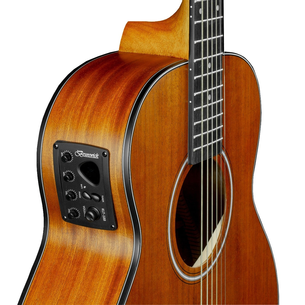 Brunswick BSM100 Super Mini 3/4 Size Electro Acoustic Guitar, Mahogany