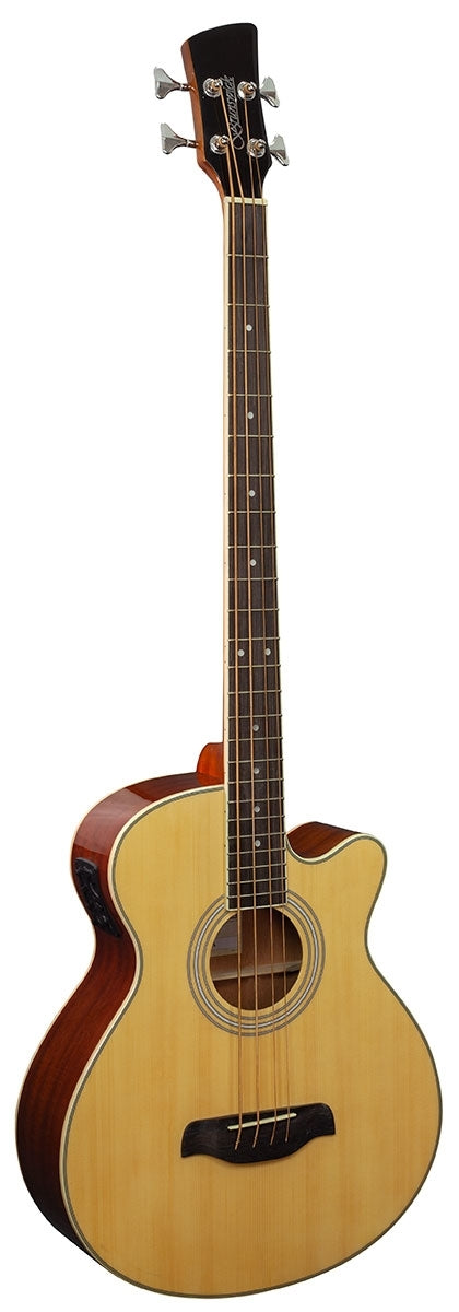 Brunswick TBJBA Acoustic Bass Guitar, Natural Gloss