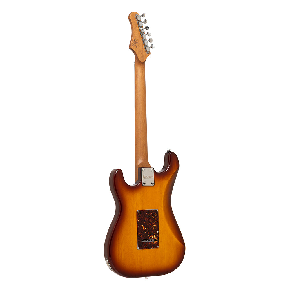 Crafter Crema S-Style Electric Guitar, Tobacco Sunburst