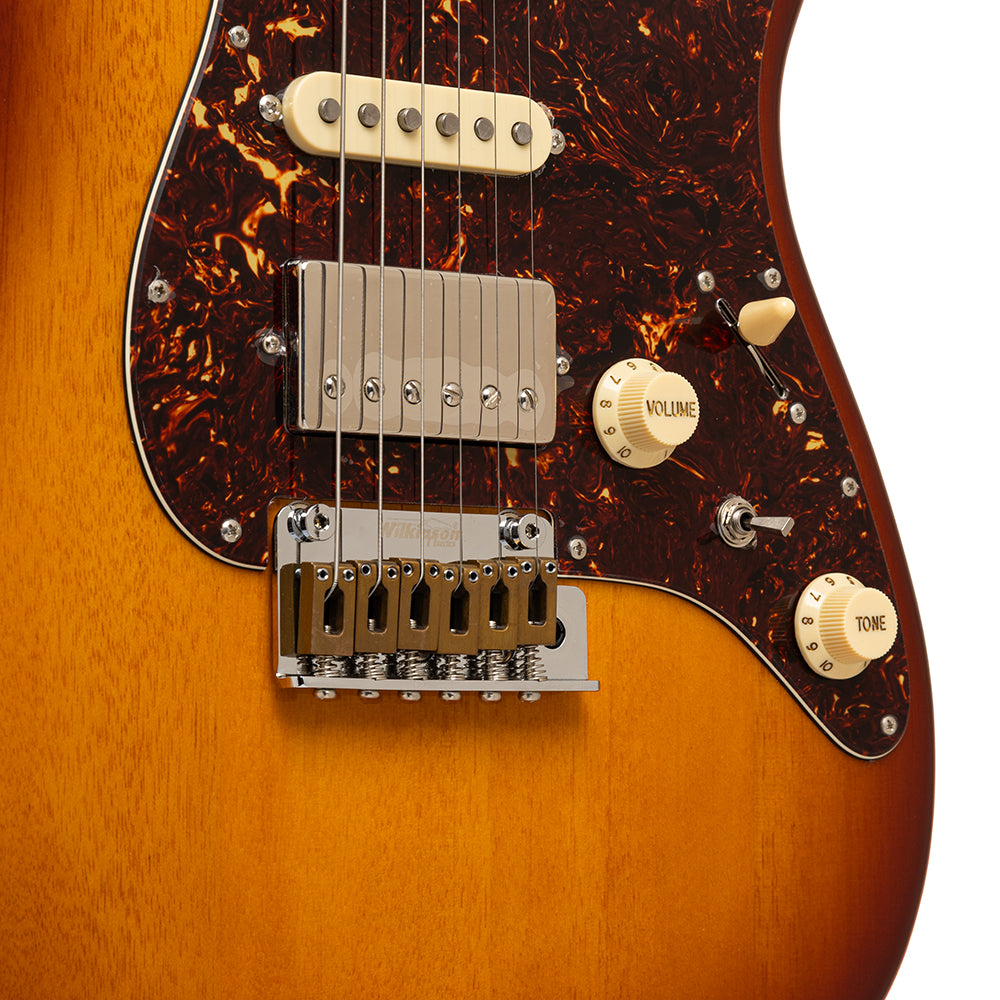 Crafter Crema S-Style Electric Guitar, Tobacco Sunburst