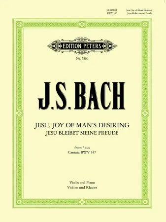 Bach, Johann Sebastian: Jesu, Joy of Man's Desire (violin and piano)