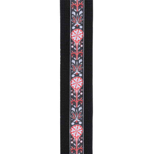 D'Addario Deluxe Cotton Guitar Strap, Black