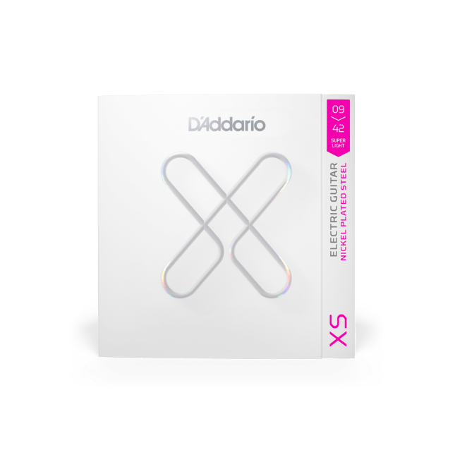 D'Addario XS 09-42 Super Light, Nickel Coated Electric Guitar Strings
