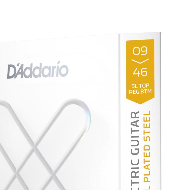 D'Addario XS 09-46 Super Light Top/Regular Bottom, Nickel Coated Electric Guitar Strings