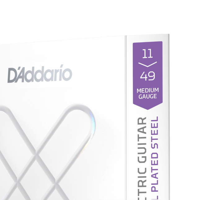 D'Addario XS 11-49 Medium, Nickel Coated Electric Guitar Strings