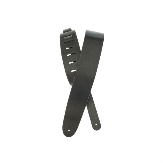 D'Addario Basic Classic Leather Guitar Strap, Black