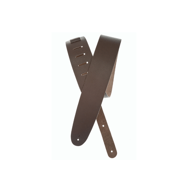 D'Addario Basic Classic Leather Guitar Strap, Brown
