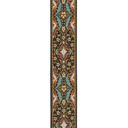 D'Addario Eco Persian Woven Guitar Strap, Black