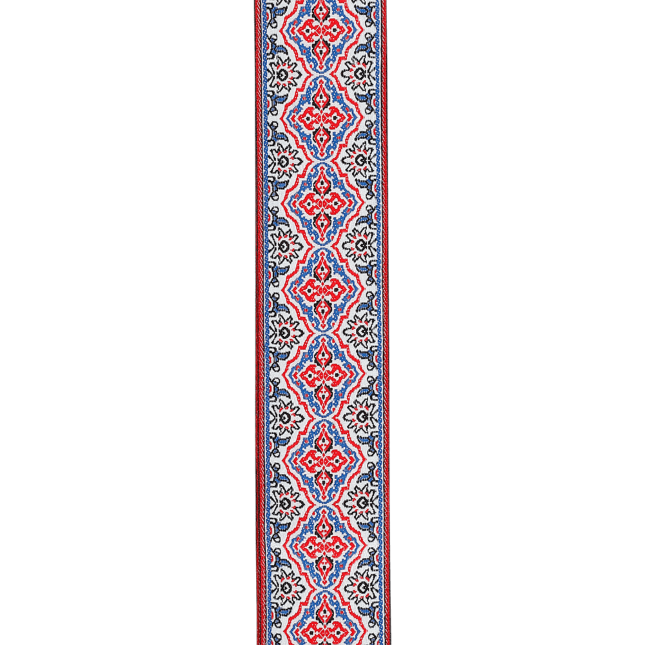 D'Addario Eco Persian Woven Guitar Strap, White