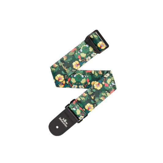 D'Addario Beatles Yellow Submarine 55th Anniversary Polyester Guitar Strap, Pepperland Woods
