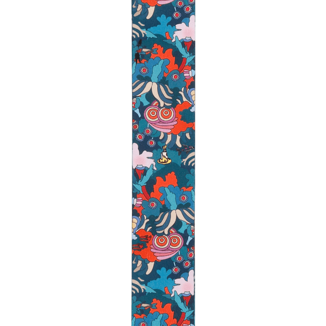 D'Addario Beatles Yellow Submarine 55th Anniversary Polyester Guitar Strap, Under The Sea