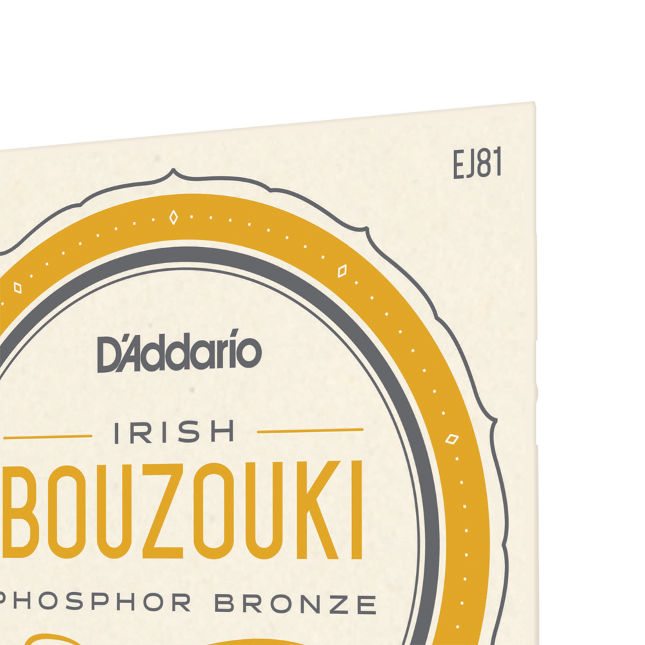 D'Addario 11-40 Irish Bouzouki, 8-String, Phosphor Bronze