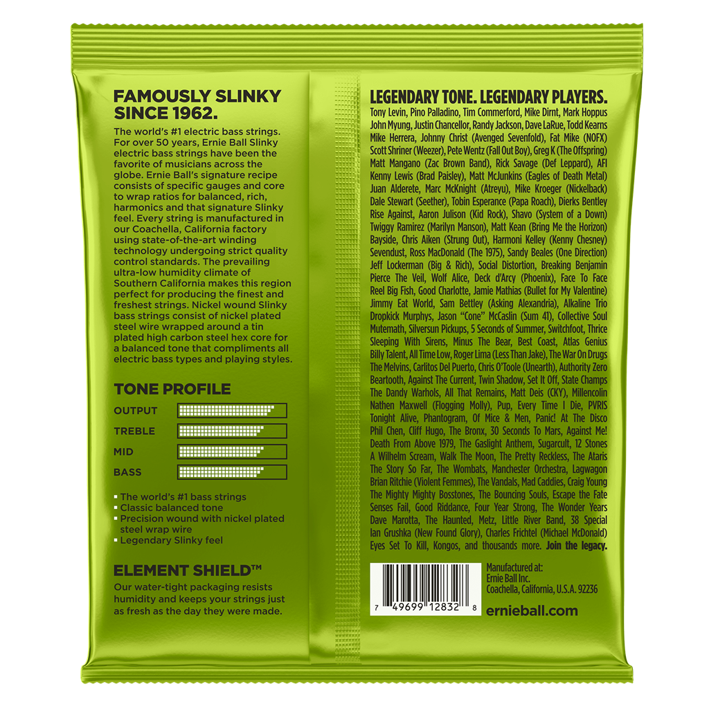 Ernie Ball Regular Slinky 50-105 Bass Guitar Strings