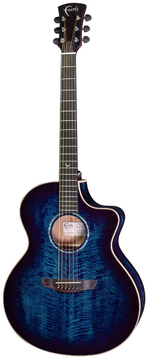 Faith Blue Moon Neptune Cutaway Electro-Acoustic Guitar