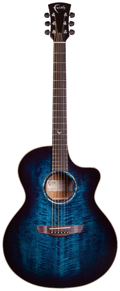 Faith Blue Moon Neptune Cutaway Electro-Acoustic Guitar