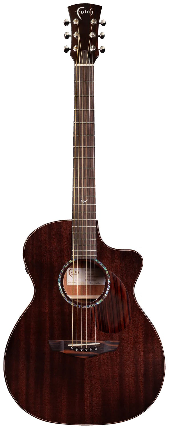 Faith PJE Legacy Earth Cutaway Electro-Acoustic Guitar, Dark Roast