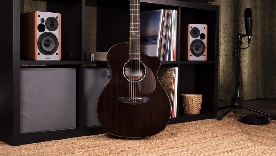 Faith PJE Legacy Earth Cutaway Electro-Acoustic Guitar, Dark Roast