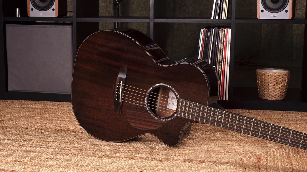 Faith PJE Legacy Earth Cutaway Electro-Acoustic Guitar, Dark Roast