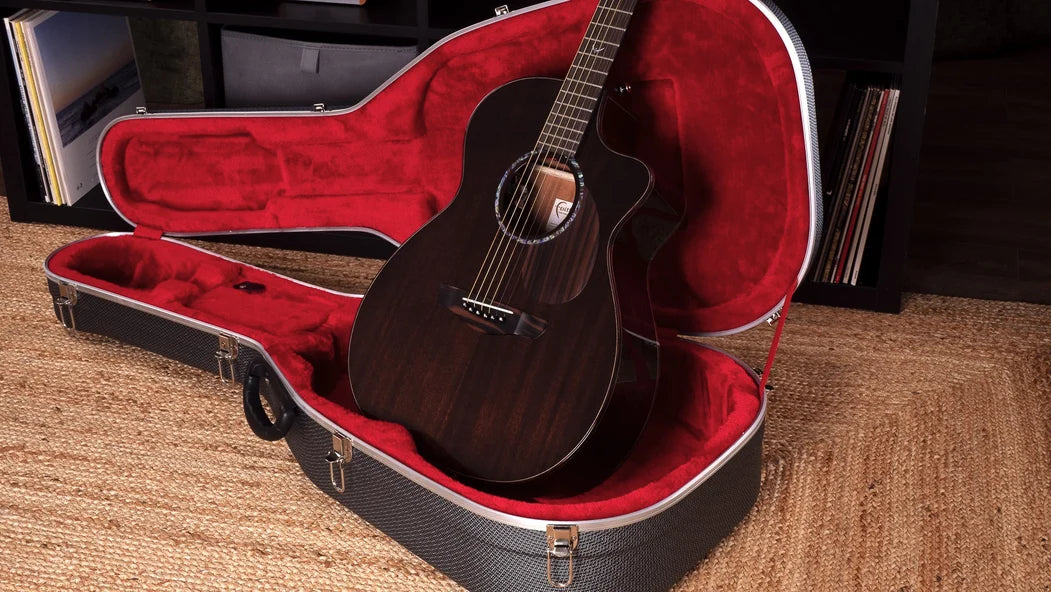 Faith PJE Legacy Earth Cutaway Electro-Acoustic Guitar, Dark Roast