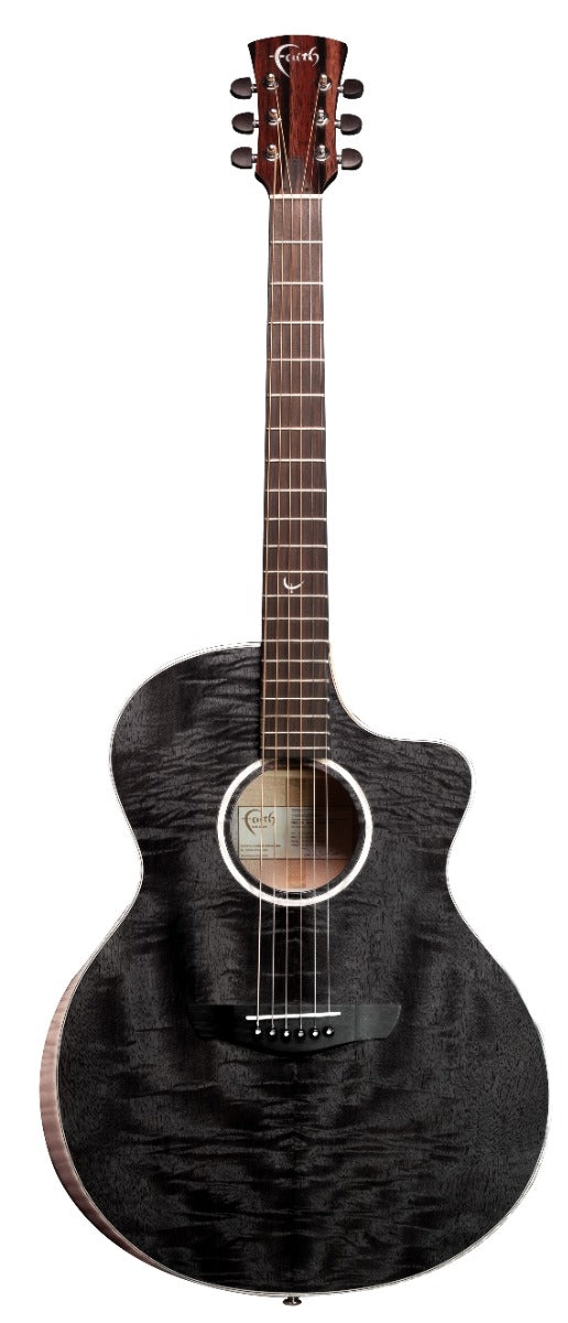 Faith FX Exotic Series Moondust Grey Neptune Cutaway Electro-Acoustic Guitar