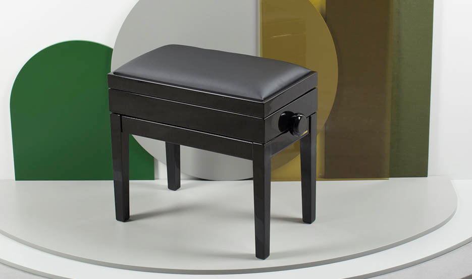 Hidrau BG5 Cambridge Adjustable Piano Stool with Storage