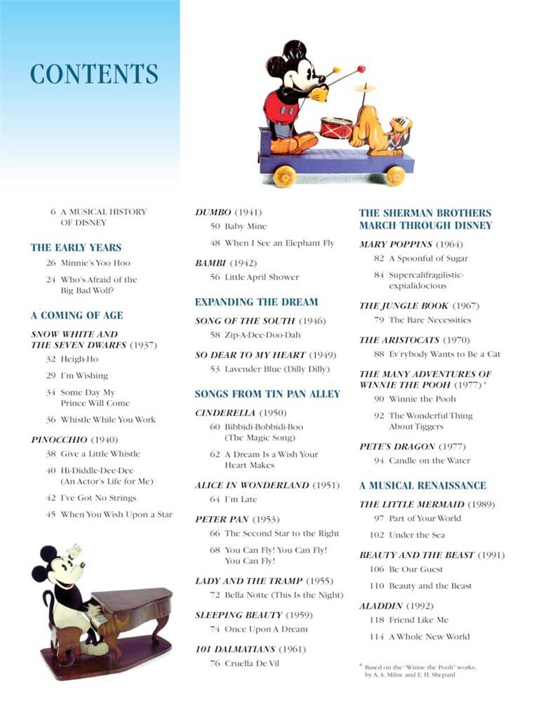 The Illustrated Treasury of Disney Songs: Piano, Vocal Guitar