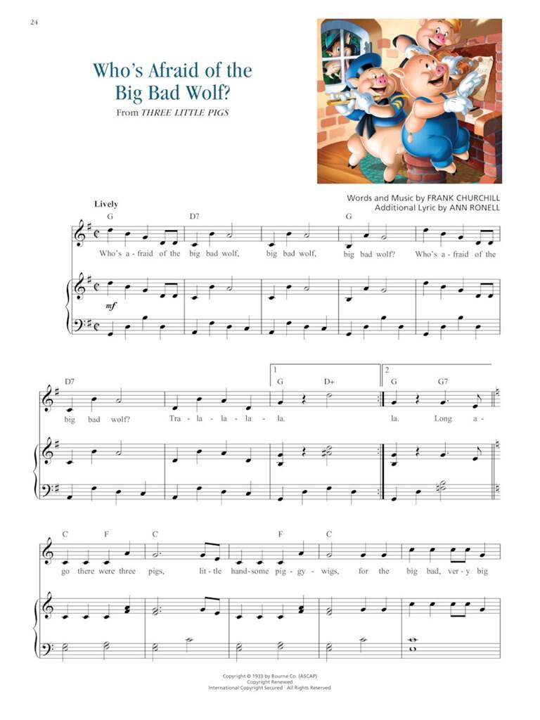 The Illustrated Treasury of Disney Songs: Piano, Vocal Guitar