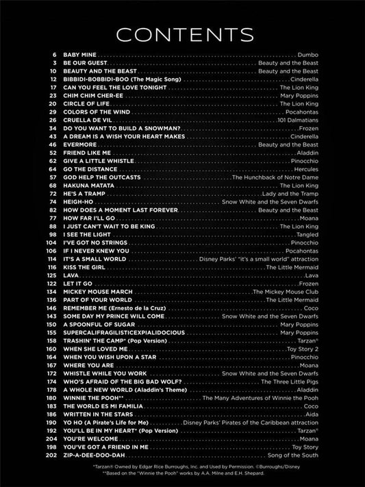 First 50 Disney Songs: Easy Piano