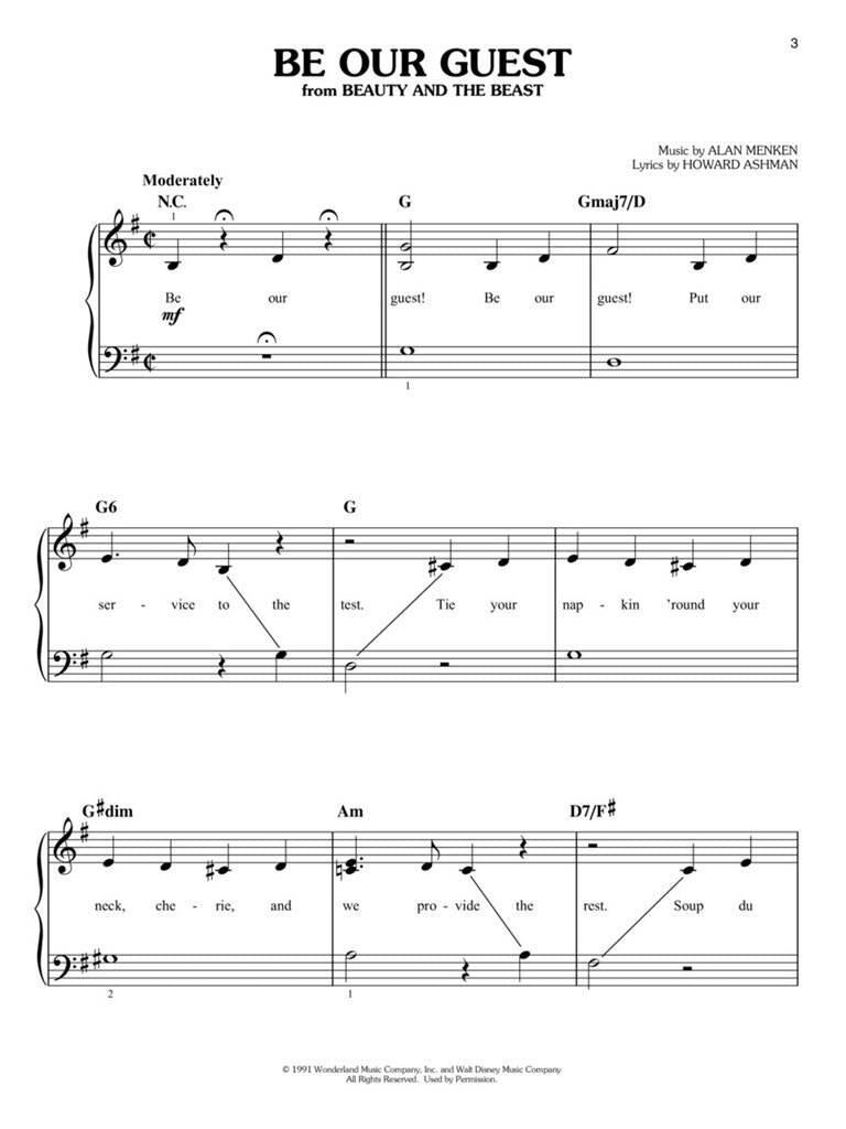 First 50 Disney Songs: Easy Piano