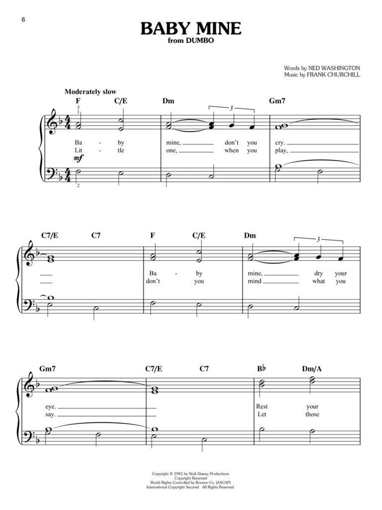 First 50 Disney Songs: Easy Piano