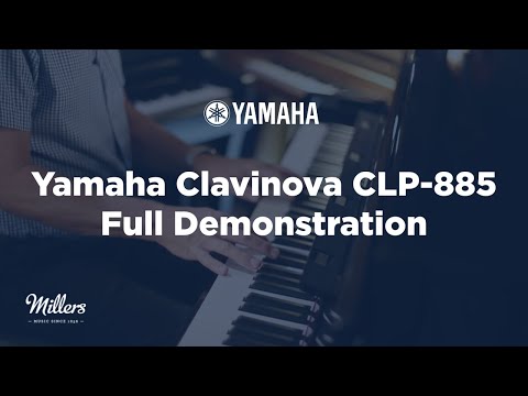 Yamaha CLP885B Satin Black Clavinova Digital Piano